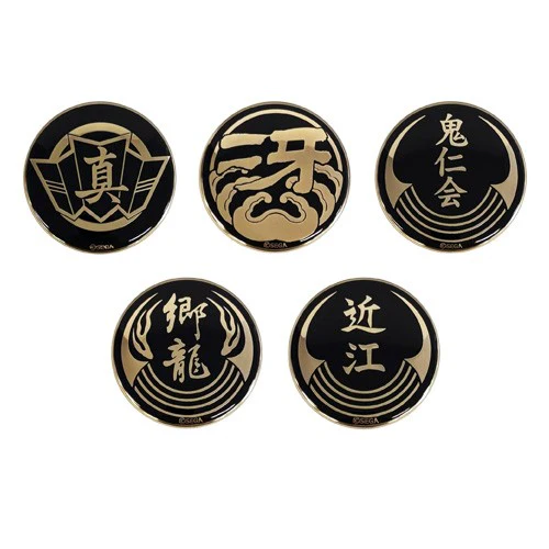 (Goods - Badge) Yakuza: Like a Dragon 20th Anniversary Gold-Plated Emblem Button Badge vol. 2 (Blind Box -Single)