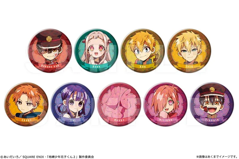 (Goods - Badge) TV Anime Toilet-bound Hanako-Kun 2 Trading Holographic Button Badge (Blind Box - Single)