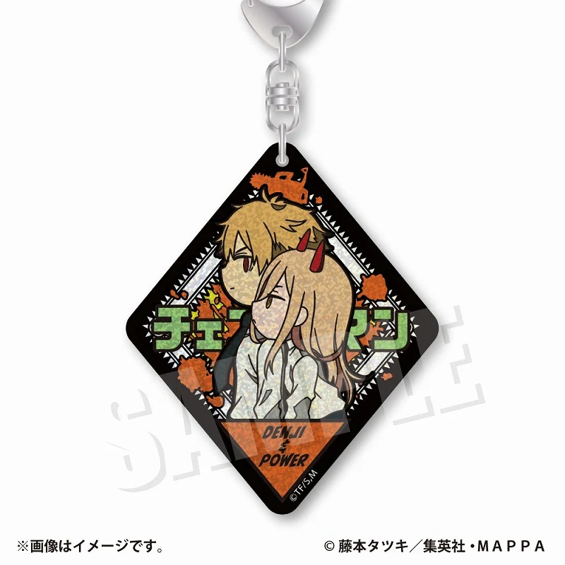 [Chainsaw Man] VETCOLO Glitter Acrylic Keychain 08. Denji & Power