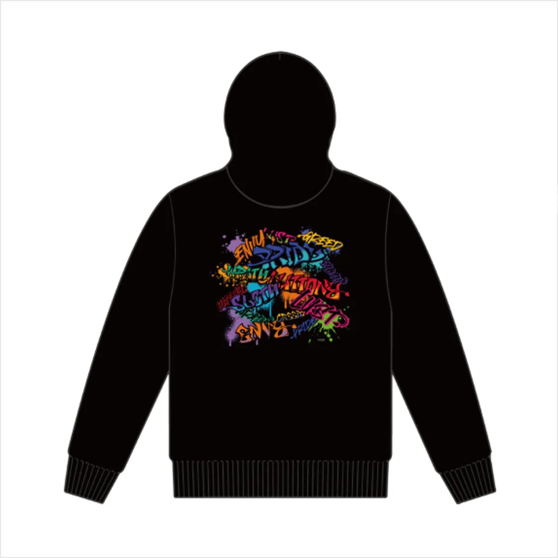 [Obey Me!] Shibuya 109 POP UP SHOP The Deadly Sins Graffiti Art Hoodie