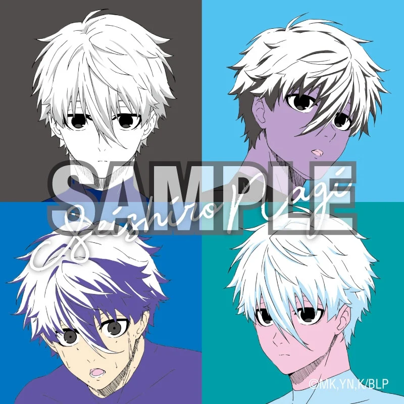 [Blue Lock] Big Square Button Badge Pop Art (Seishiro Nagi)