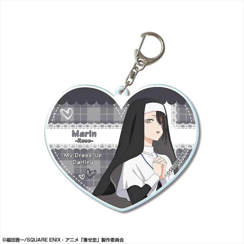 (Goods - Keychain) TV Anime - My Dress-Up Darling Season 2 Season 2 Big Acrylic Keychain Design 04 (Marin (Rose))