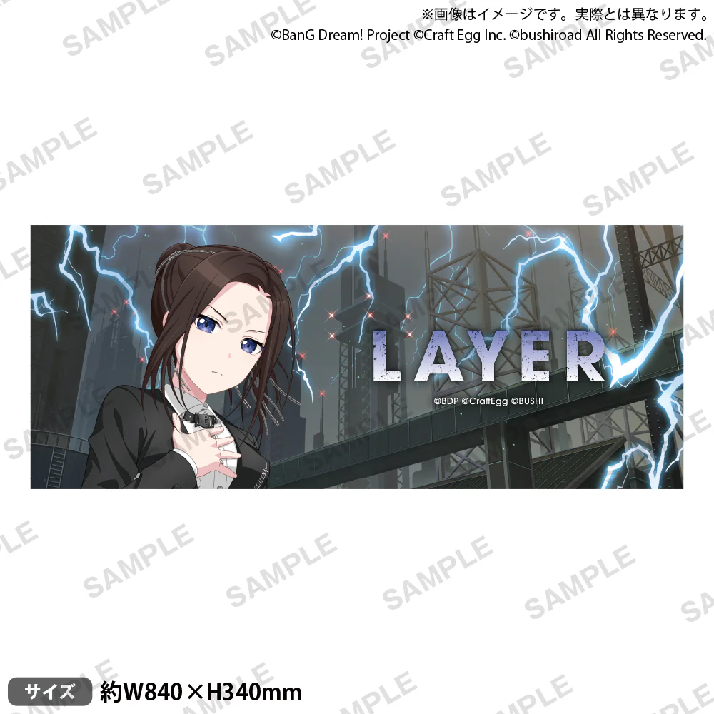 [BanG Dream!] 12th☆LIVE DAY3: RAISE A SUILEN "REVEAL" Full Graphic Towel Layer