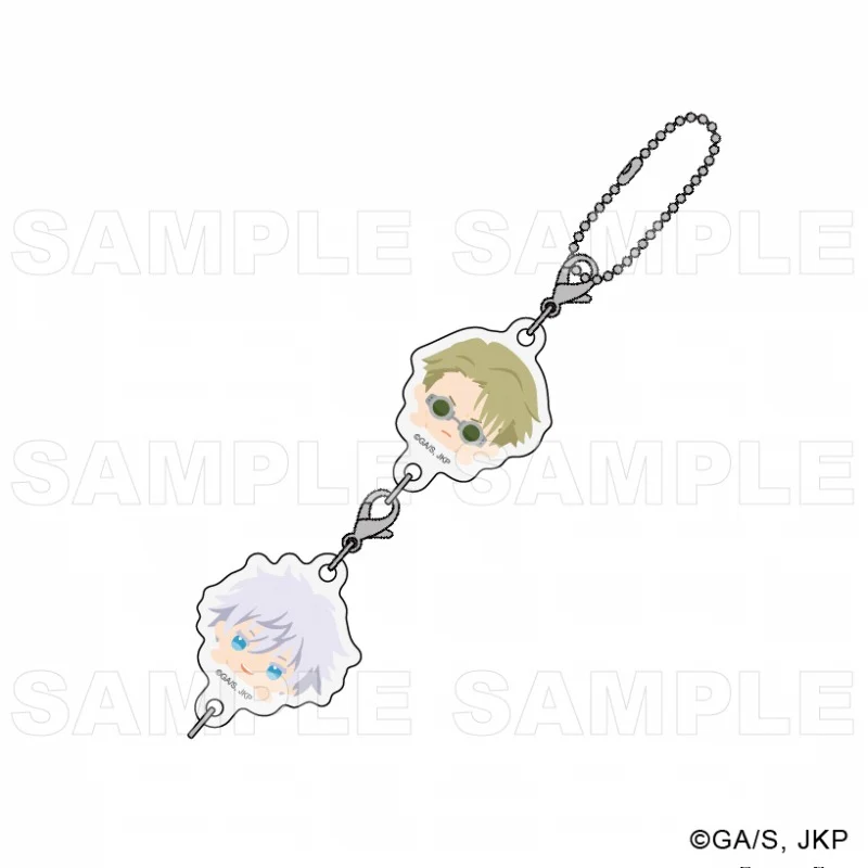 (Goods - Keychain) Jujutsu Kaisen Chokotte! Multi-Part Acrylic Keychain Shibuya Incident (Nanami, Gojo)