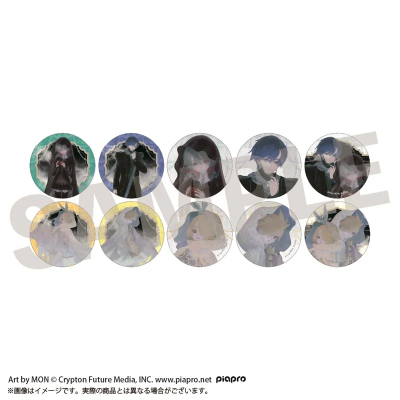 (Goods - Badge) VOCALOID STEAKA "Watching you" Hatsune Miku x Obaken Trading Button Badge (Blind Box -Single)