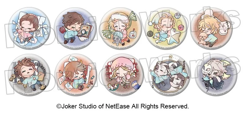 [※Blind](1BOX=10)(Goods - Badge) Identity V ~ Nap Time ~ Trading Button Badge Vol. 1(Blind Box -Single)