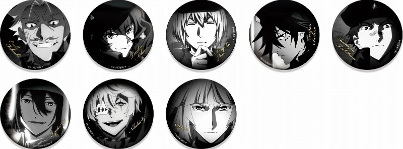 [Bungo Stray Dogs] Secret Monochromatic Button Badge / The Hunting Dogs & The Decay of the Angel (Blind Box -Single)