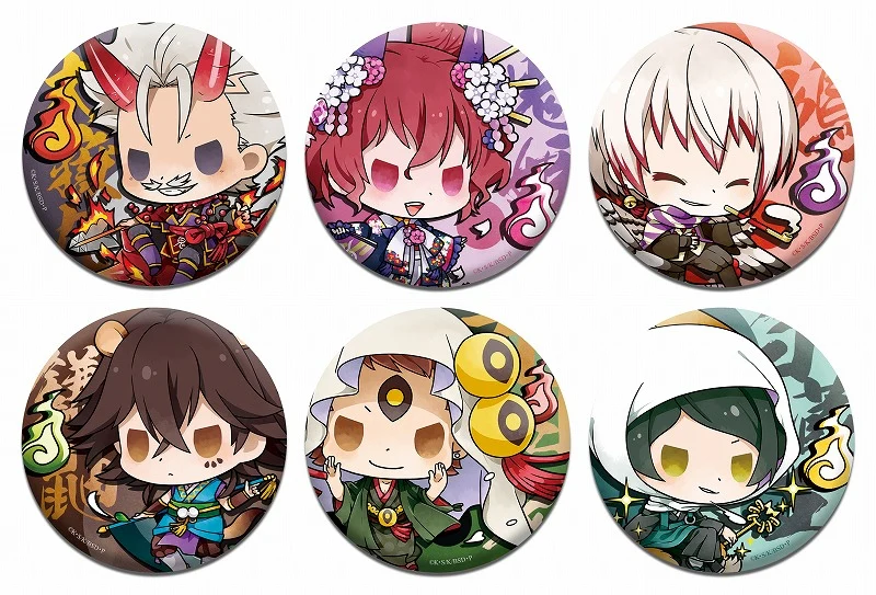 [Bungo Stray Dogs] Hyakki Yagyo Emaki Vol.2 Secret Button Badge (Blind Box -Single) - Image 2