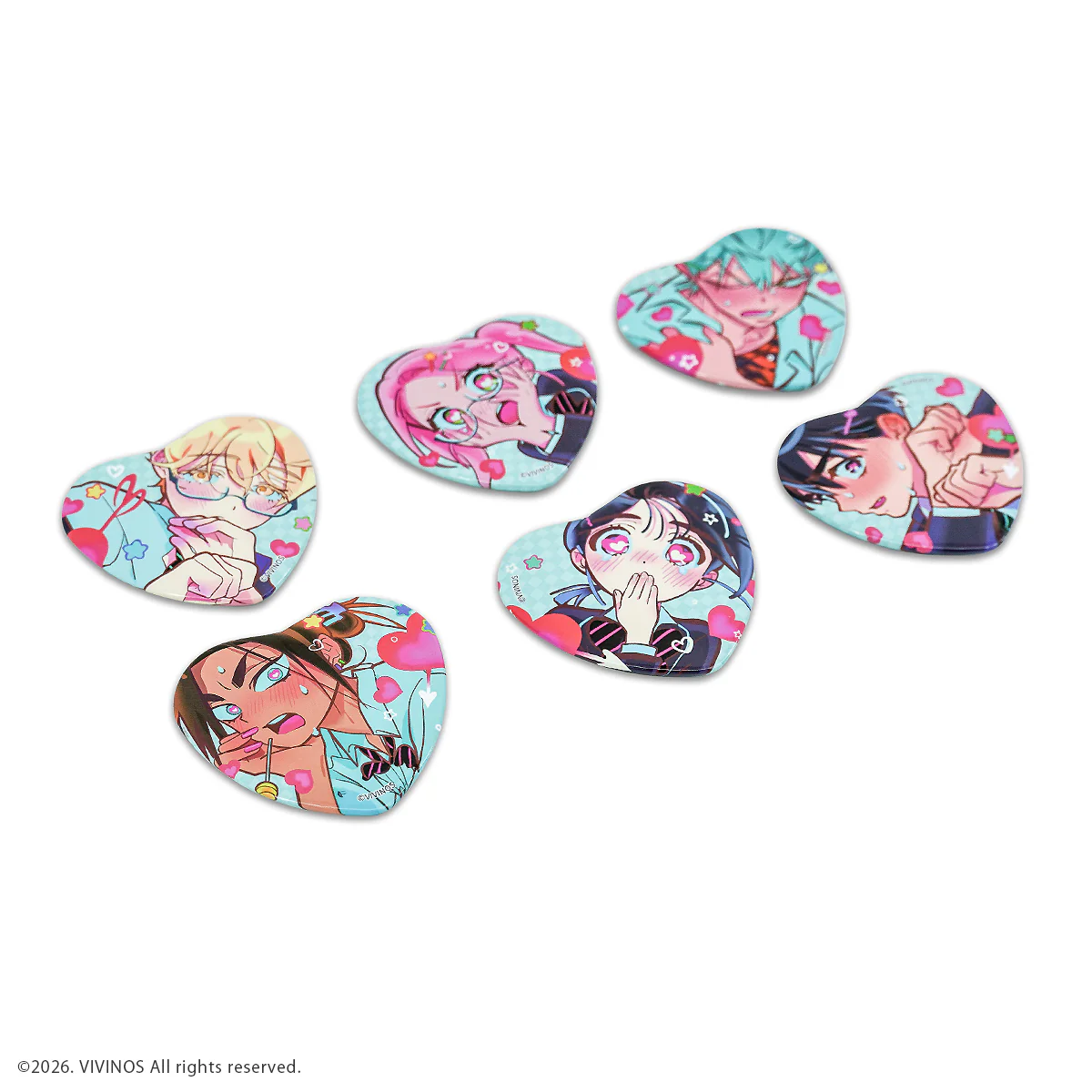 (Goods - Badge) Alien Stage Random Heart Badge (Box of 6) - Image 8