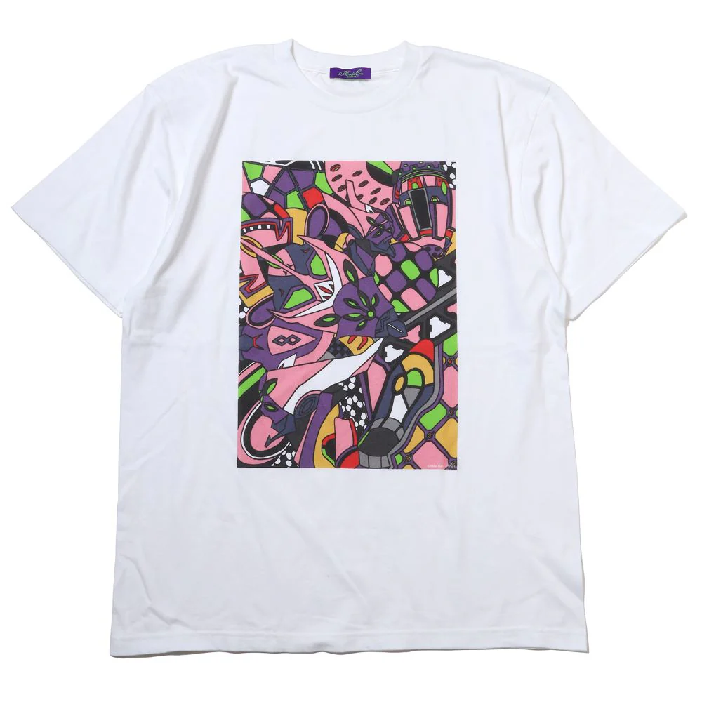 [Evangelion] RADIO EVA EVA Abstract Art T-Shirt β Unit- 08 - Image 2