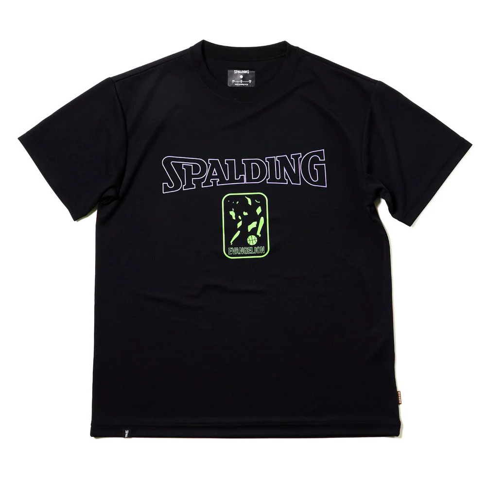 [Evangelion] RADIO EVA SPALDING EVA-01 Dry mesh T-Shirt Black×Green