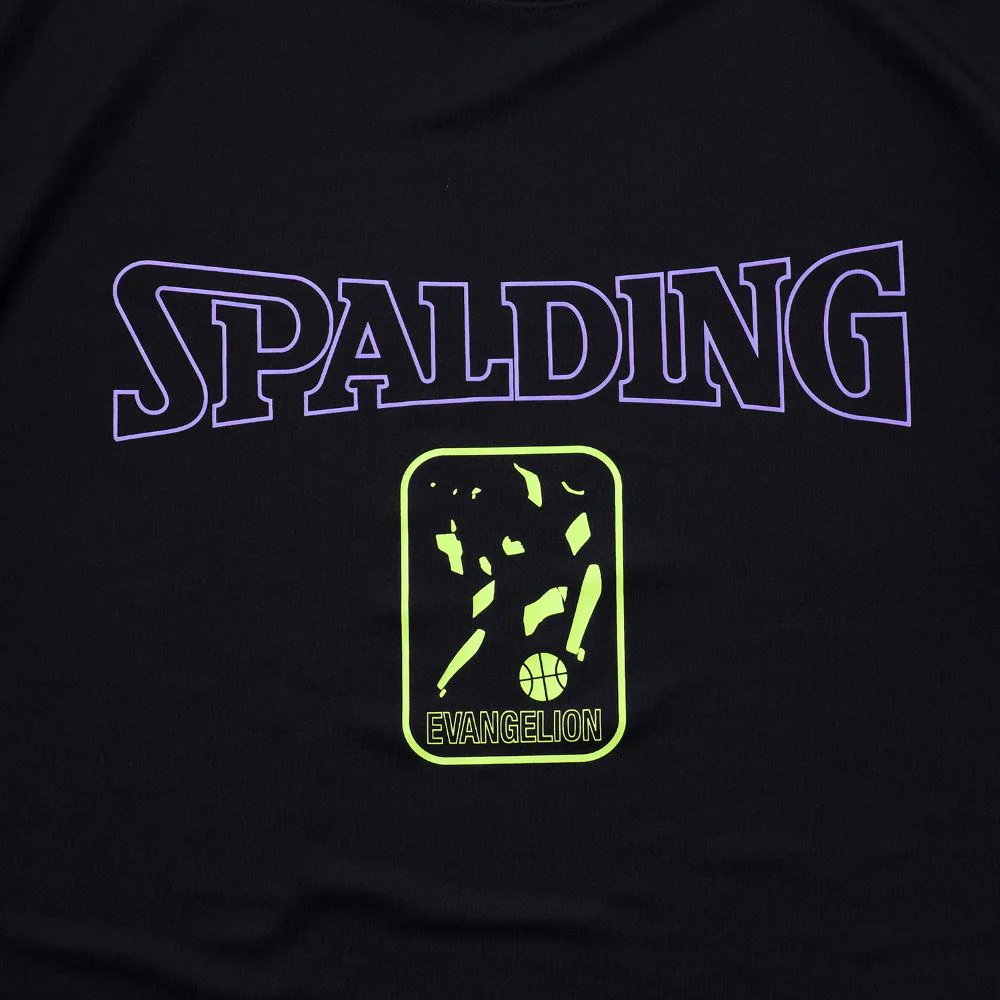 [Evangelion] RADIO EVA SPALDING EVA-01 Dry mesh T-Shirt Black×Green - Image 2