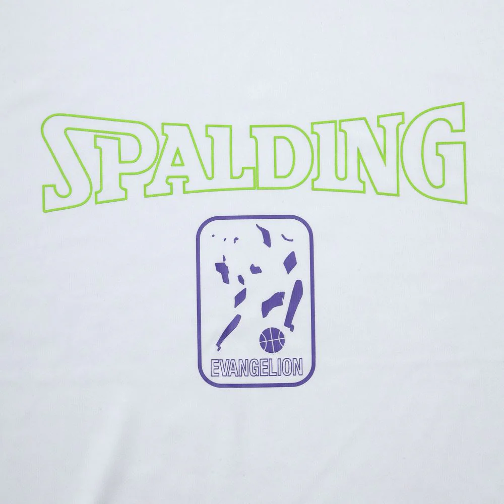 [Evangelion] RADIO EVA SPALDING EVA-01 Dry mesh T-Shirt White×Green - Image 2