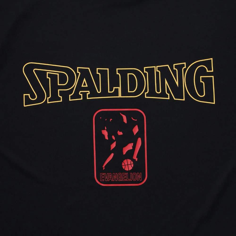 [Evangelion] RADIO EVA SPALDING EVA-01 Dry mesh T-Shirt Black×Red - Image 4