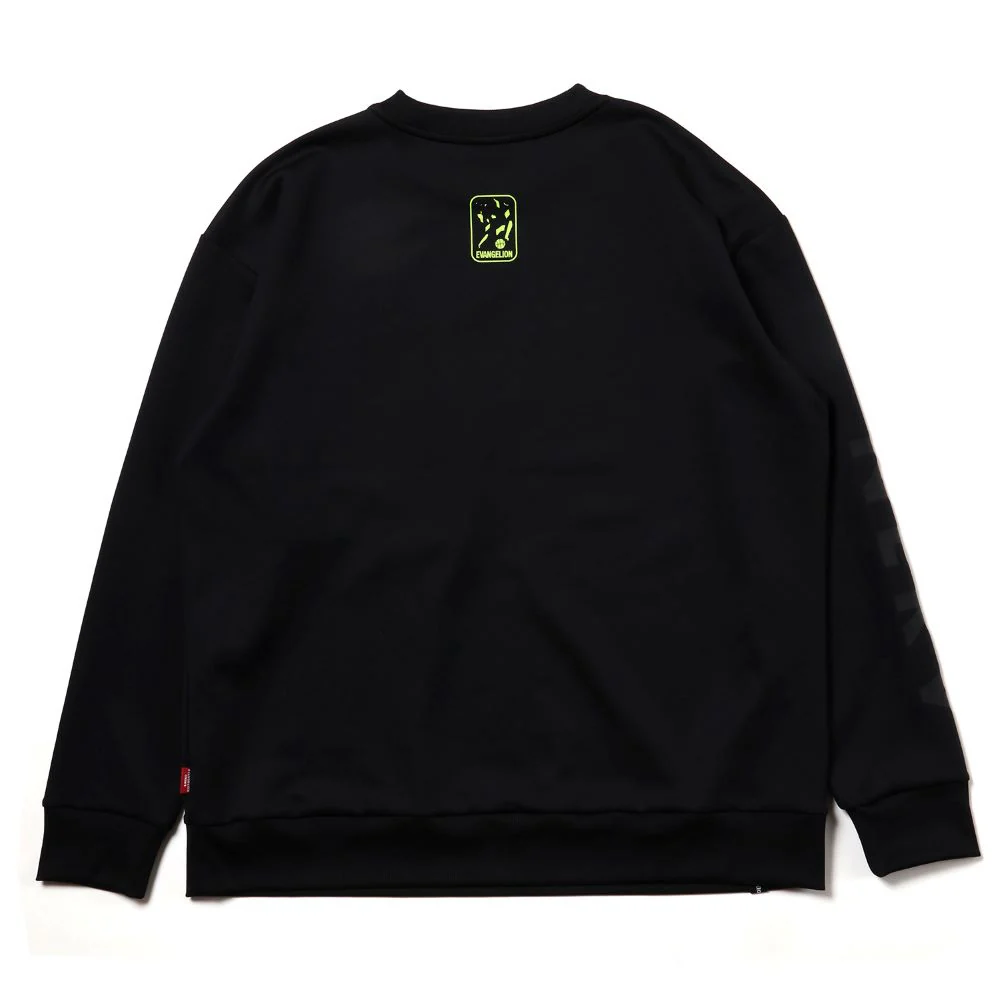 [Evangelion] RADIO EVA NERV Sweat Shirts by SPALDING Black×Green - Image 5