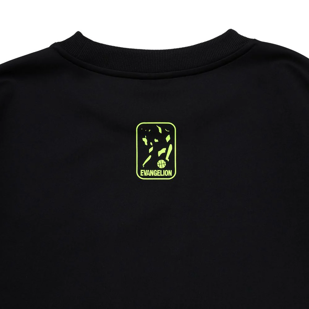 [Evangelion] RADIO EVA NERV Sweat Shirts by SPALDING Black×Green - Image 6