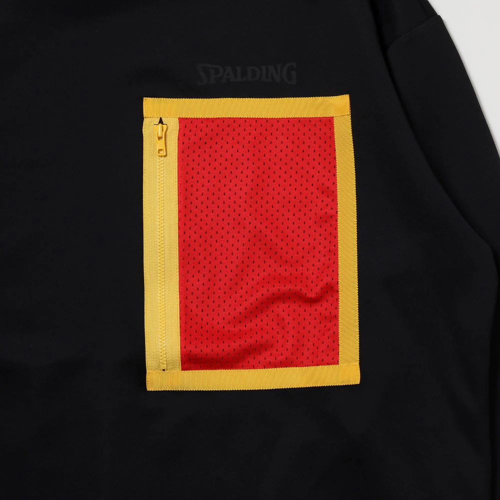 [Evangelion] RADIO EVA NERV Sweat Shirts by SPALDING Black×Red - Image 3