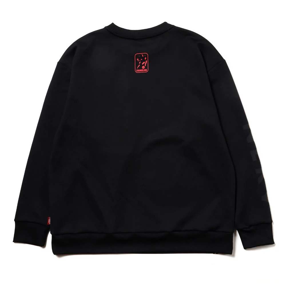 [Evangelion] RADIO EVA NERV Sweat Shirts by SPALDING Black×Red - Image 5