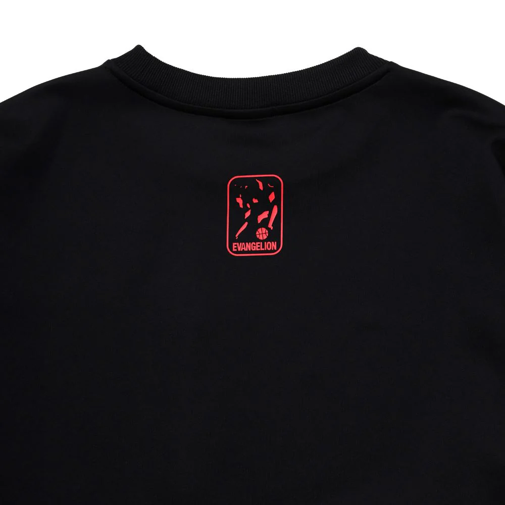 [Evangelion] RADIO EVA NERV Sweat Shirts by SPALDING Black×Red - Image 6