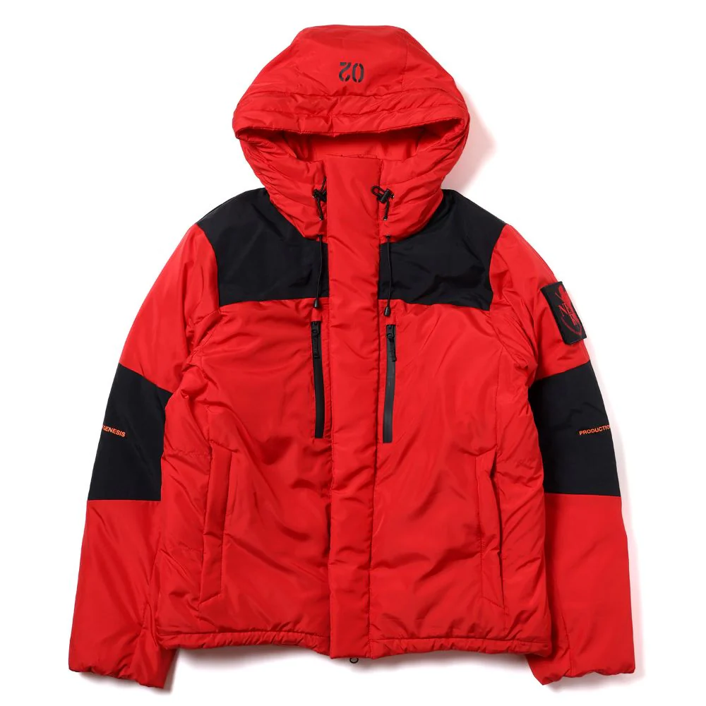 [Evangelion] RADIO EVA Two Tone Down Jacket Unit-02 BLUE