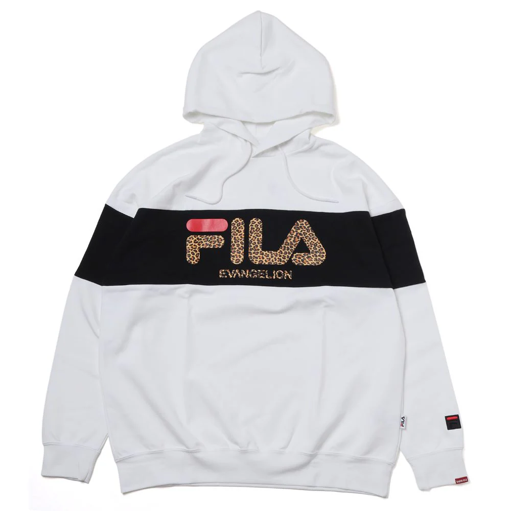 [Evangelion] RADIO EVA FILA MONOGRAM LOGO PARKA EVANGELION LIMITED WHITE - Image 2