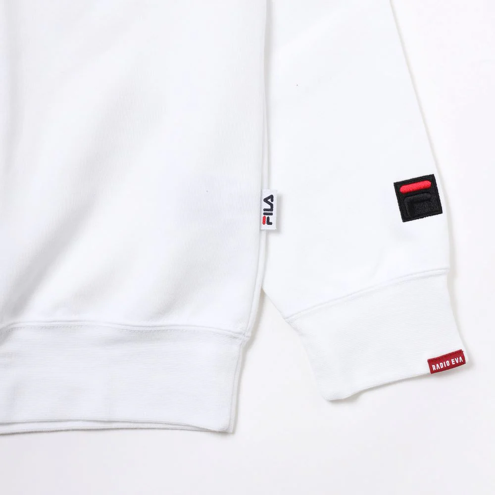 [Evangelion] RADIO EVA FILA MONOGRAM LOGO PARKA EVANGELION LIMITED WHITE - Image 3
