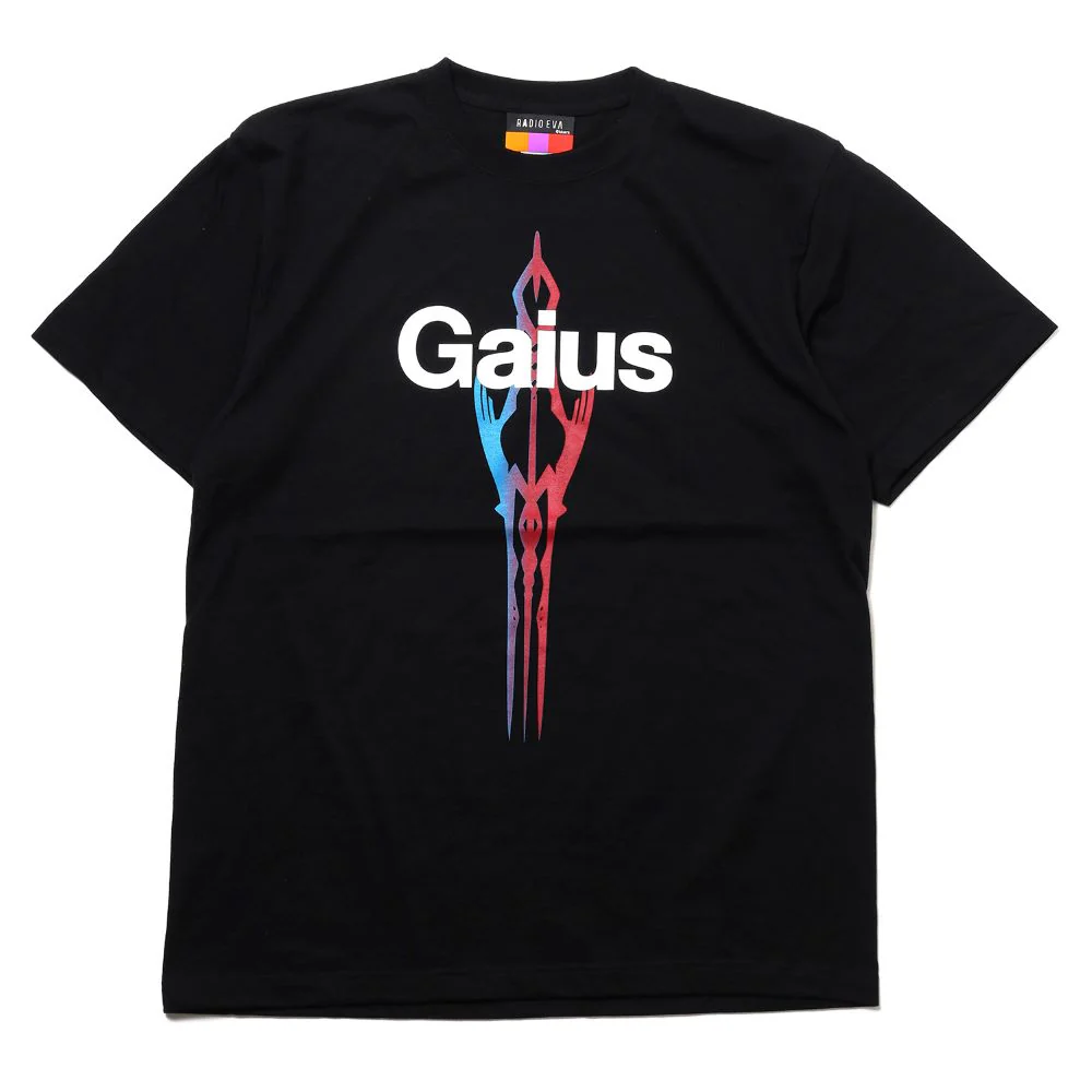 [Evangelion] RADIO EVA Gaius T-Shirt Black - Image 3