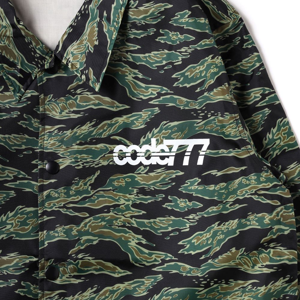 [Evangelion] RADIO EVA THE BEAST Camouflage Coach Jacket Green - Image 2