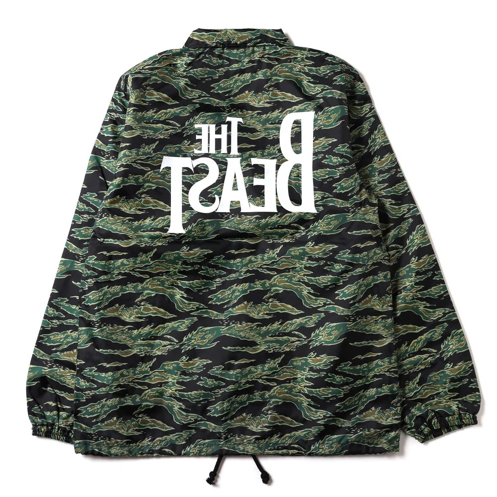 [Evangelion] RADIO EVA THE BEAST Camouflage Coach Jacket Green - Image 3