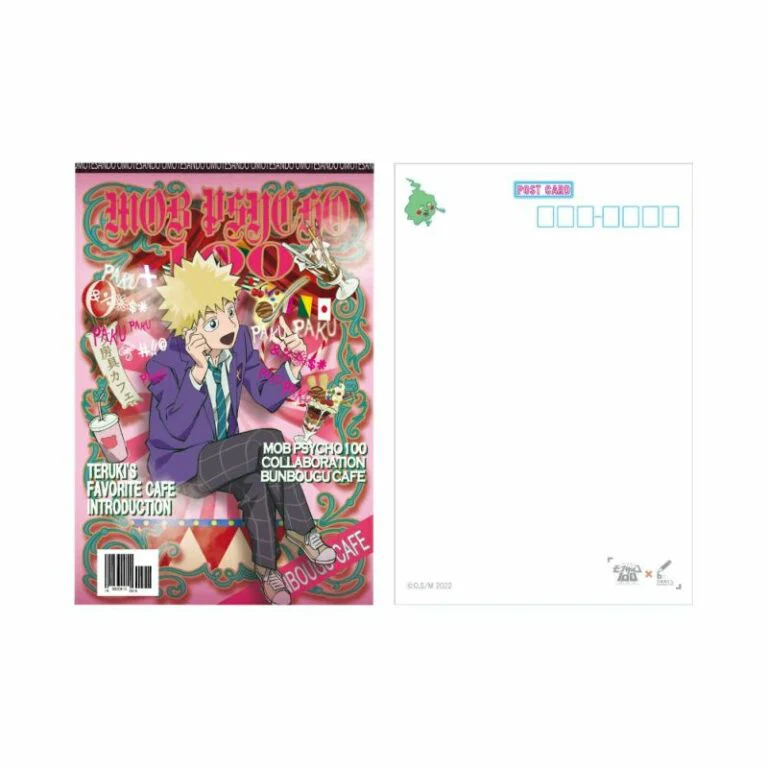 [Mob Psycho 100] Bunbougu Cafe Collab Postcard / Teruki Hanazawa - Image 2