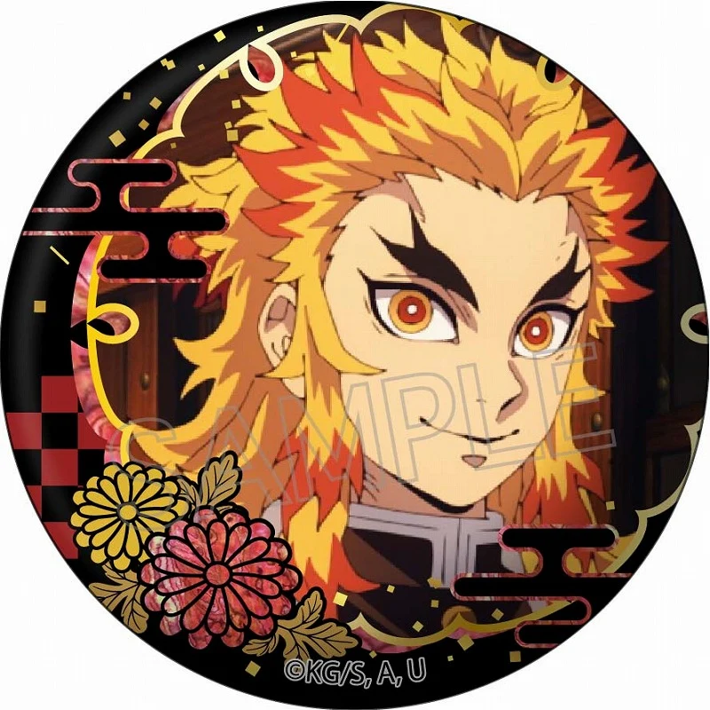 (Goods - Badge) Demon Slayer: Kimetsu no Yaiba Raden Style Series Button BadgeVol. 2 Kyojuro Rengoku