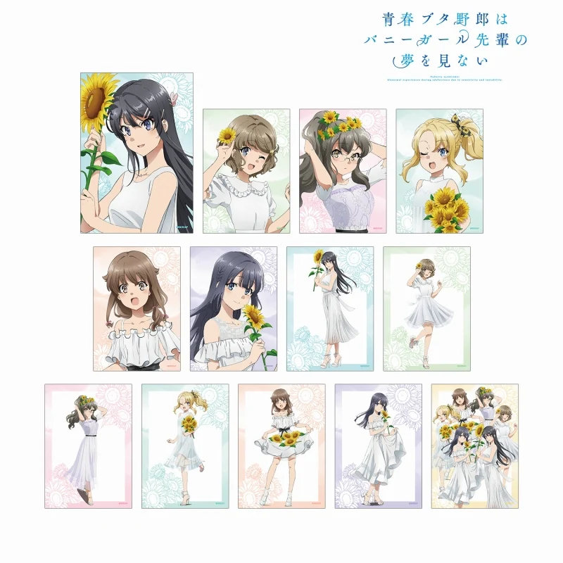 [Rascal Does Not Dream of Bunny Girl Senpai] Exclusive Art Sunflower and White Dress ver. Trading Bromide - Image 2