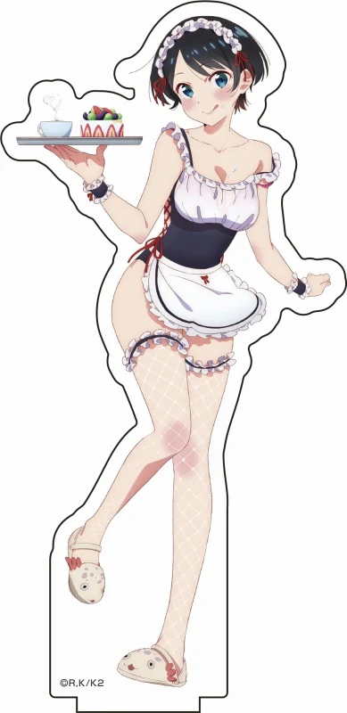 (Goods - Acrylic Stand) [Rent-A-Girlfriend] Exclusive Art Acrylic Stand Swimsuit Maid ver. (3) Ruka Sarashina