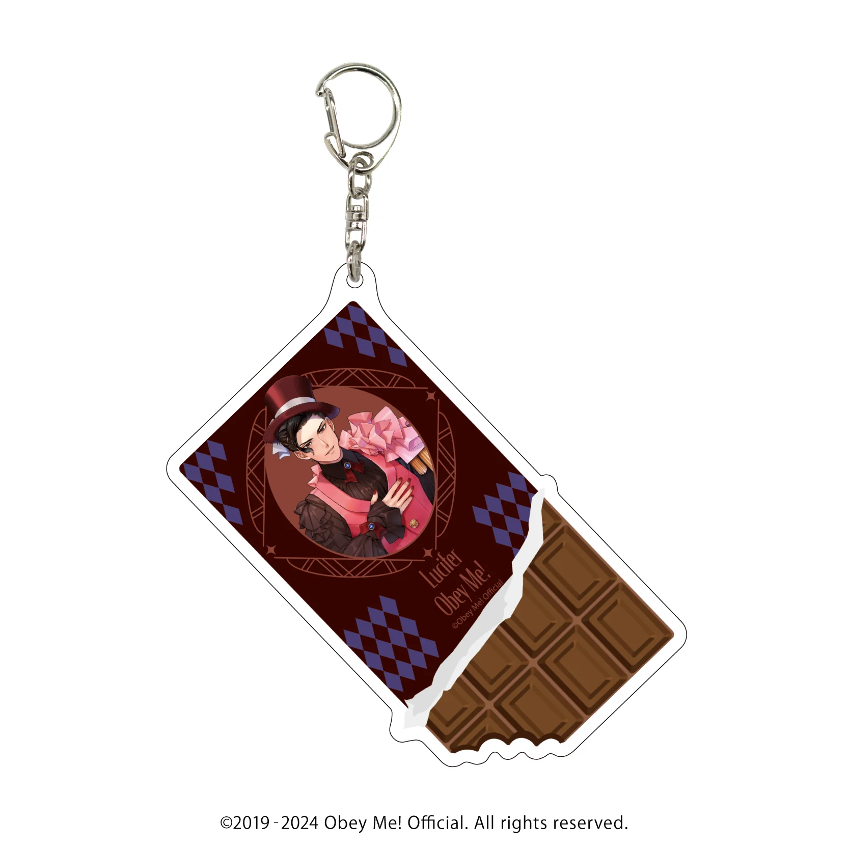 [Obey Me!] Big Acrylic Keychain 01 - Lucifer Valentine Ver. (feat. Exclusive Art)