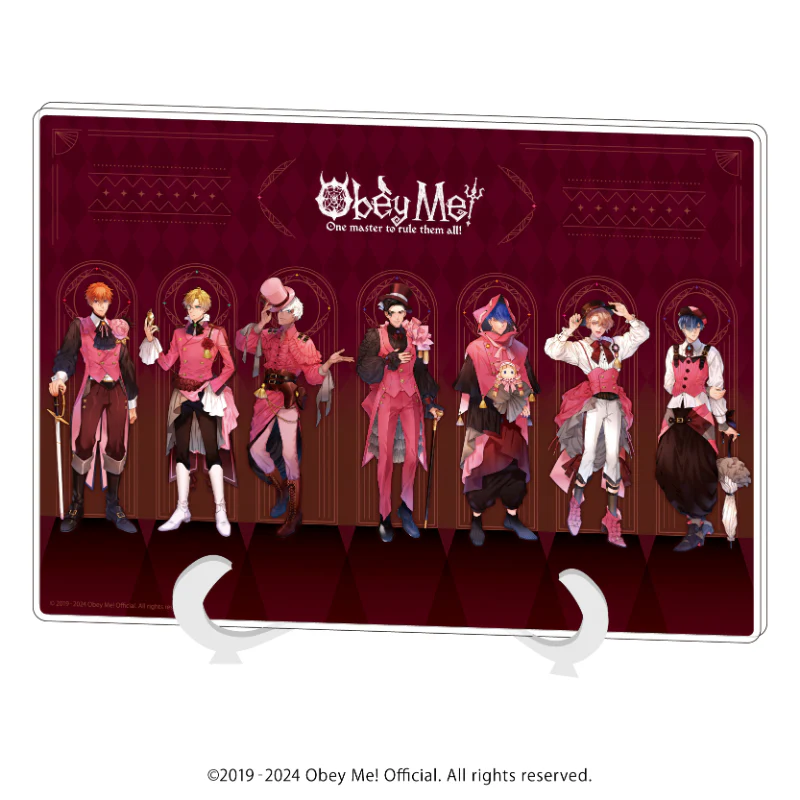 [Obey Me!] Acrylic Art Board (A5 Size) 03 - Assembly Design Valentine Ver. (feat. Exclusive Art)