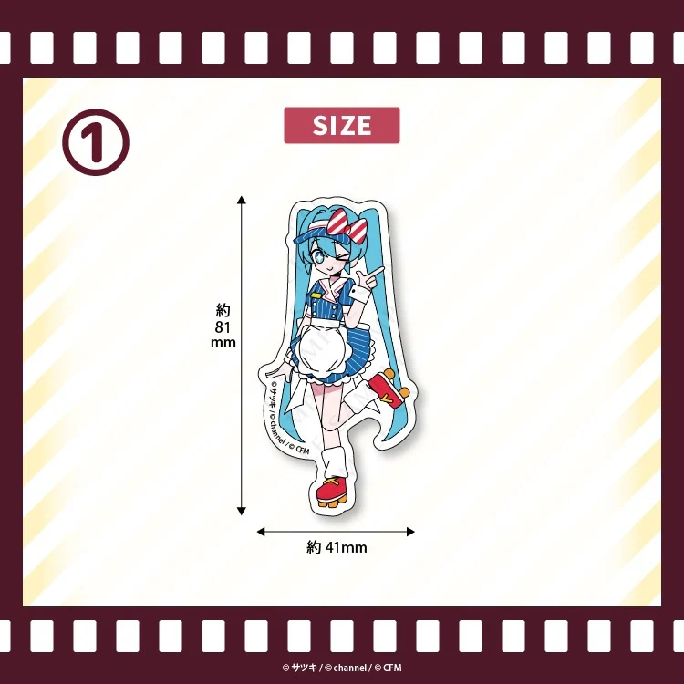 (Goods - Sticker) VOCALOID Satsuki&Channel Sticker Mesmerizer Version 1