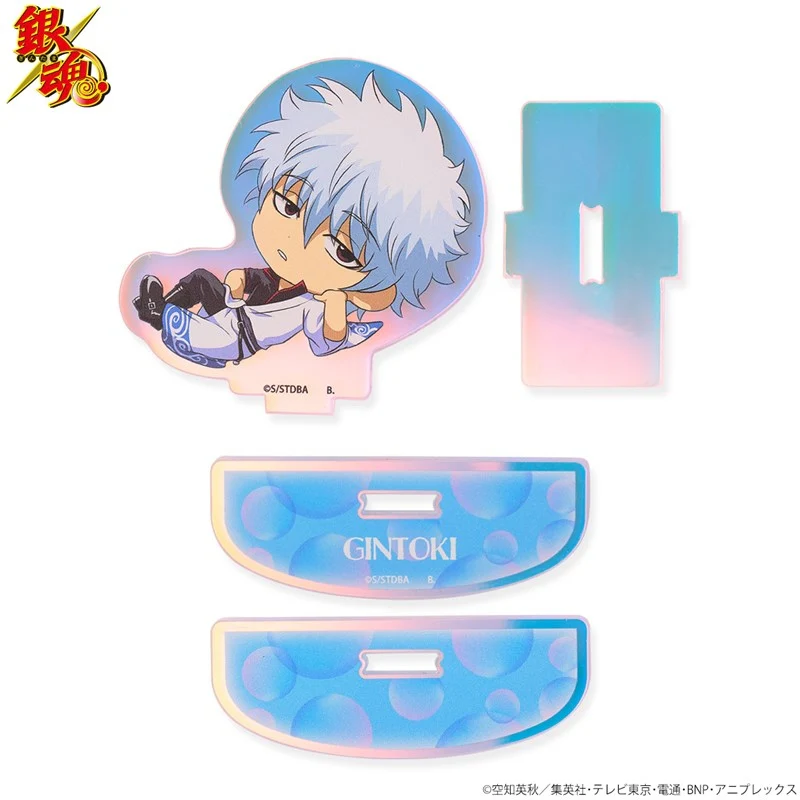 (Goods - Stand Pop) Gintama Tojikome Shabon Bubble Yurayura Iridescent Acrylic Stand Gintoki Sakata