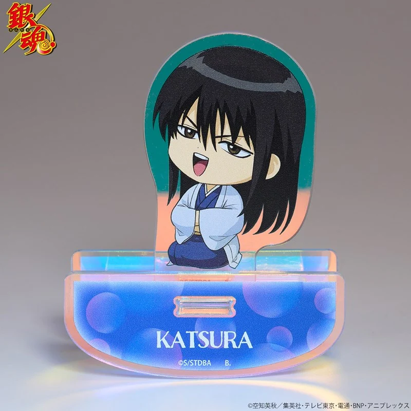 (Goods - Stand Pop) Gintama Tojikome Shabon Bubble Yurayura Iridescent Acrylic Stand Kotaro Katsura - Image 2