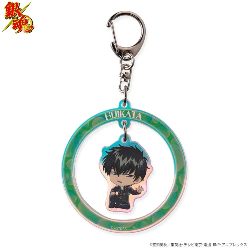 (Goods - Charm) Gintama Tojikome Shabon Bubble Yurayura Iridescent Acrylic Charm Toshiro Hijikata