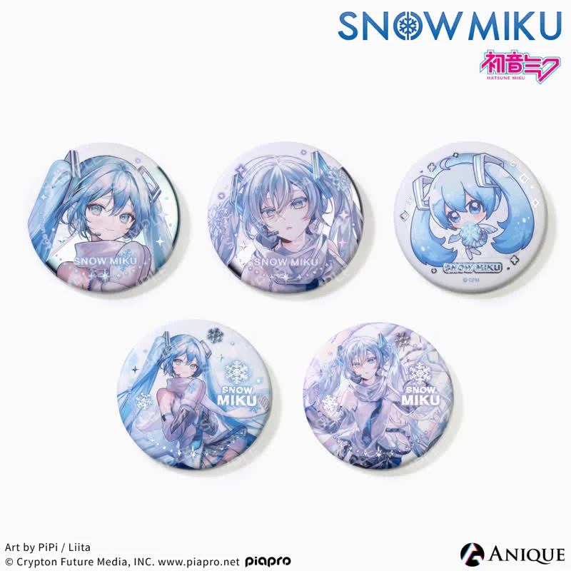 (Goods - Badges) VOCALOID Passage of the Seasons Badge Snow Miku