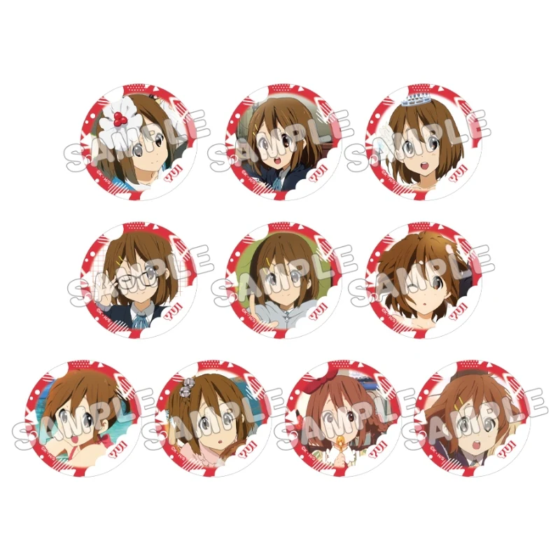 (Goods - Badge) K-ON! Trading Button Badge - Yui (Blind Box -Single)