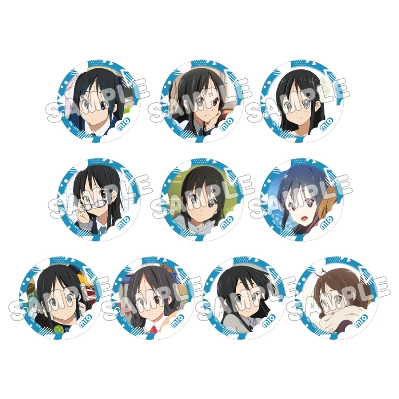 (Goods - Badge) K-ON! Trading Button Badge - Mio (Blind Box -Single)