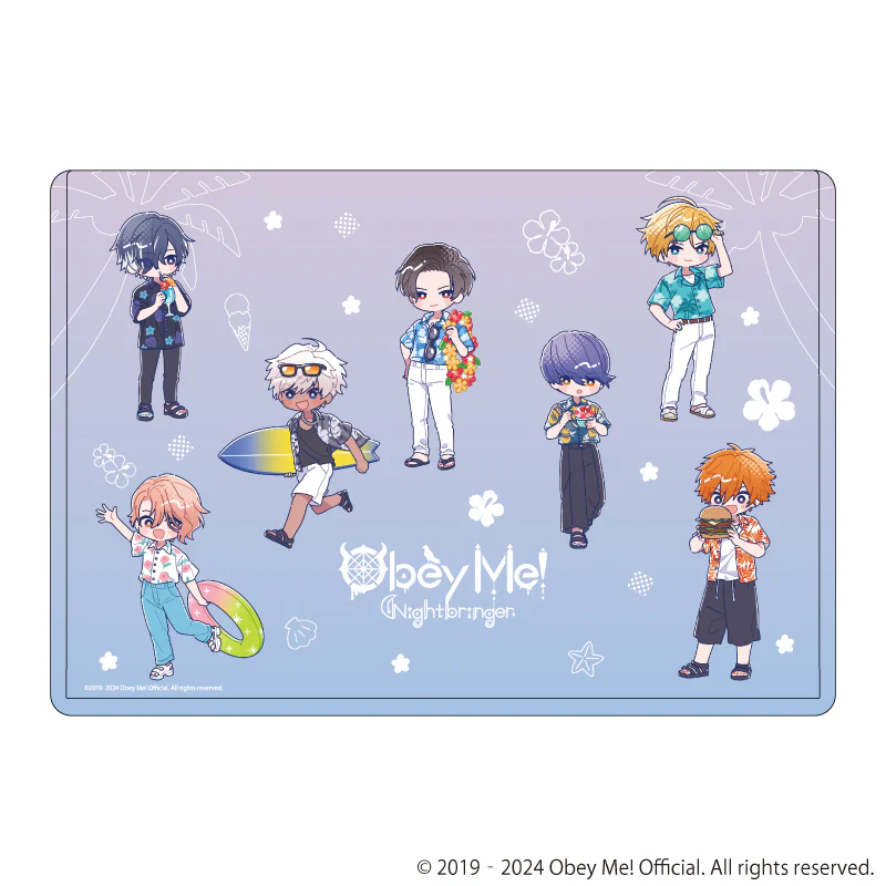 [Obey Me!] Nightbringer Character Clear Case 11 - Assembly Design Aloha Ver. (Candy Art)