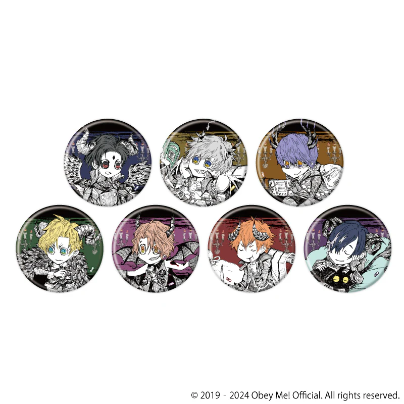 [Obey Me!] Button Badge Picture Book Illustration (Blind Box -Single / Complete Box)