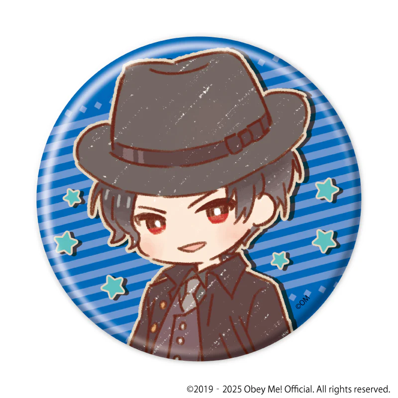 [Obey Me! Nightbringer] Button Badge 19 - Cowboy ver.(Retro Art) (Blind Box) - Image 2