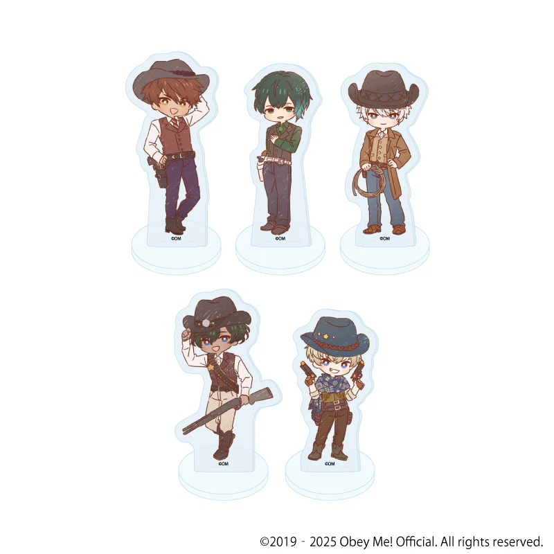 (Goods - Acrylic Stand) [Obey Me! Nightbringer] Acrylic Petit Stand 14 - Cowboy ver. (Retro Art) (Blind Box)