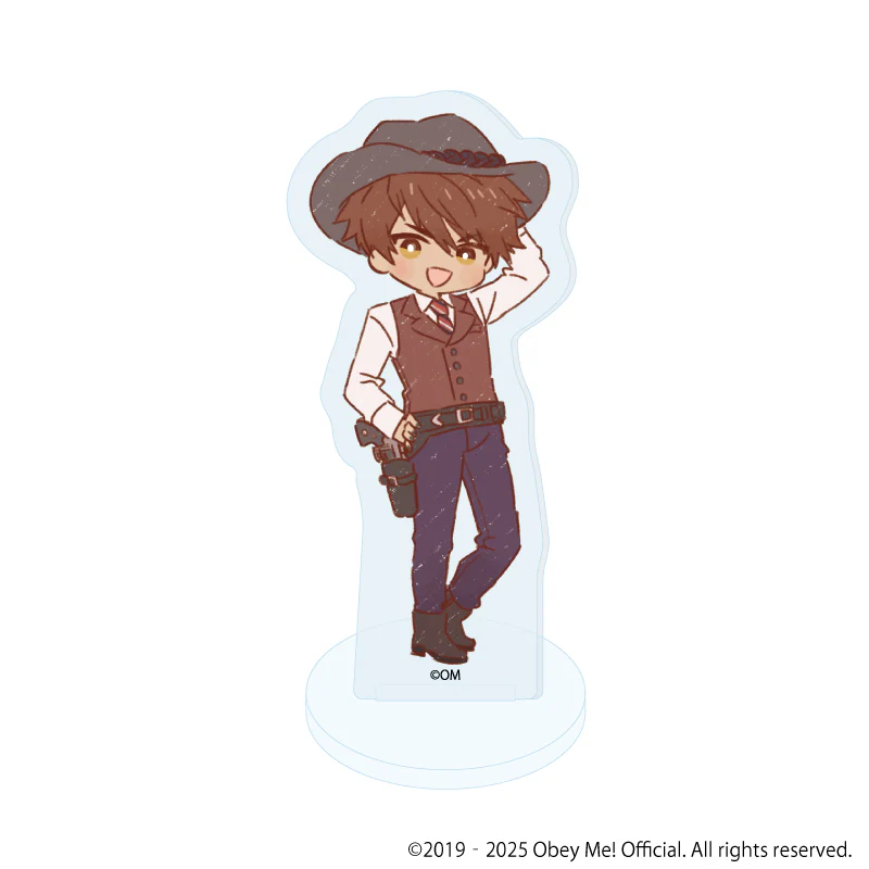 (Goods - Acrylic Stand) [Obey Me! Nightbringer] Acrylic Petit Stand 14 - Cowboy ver. (Retro Art) (Blind Box) - Image 2