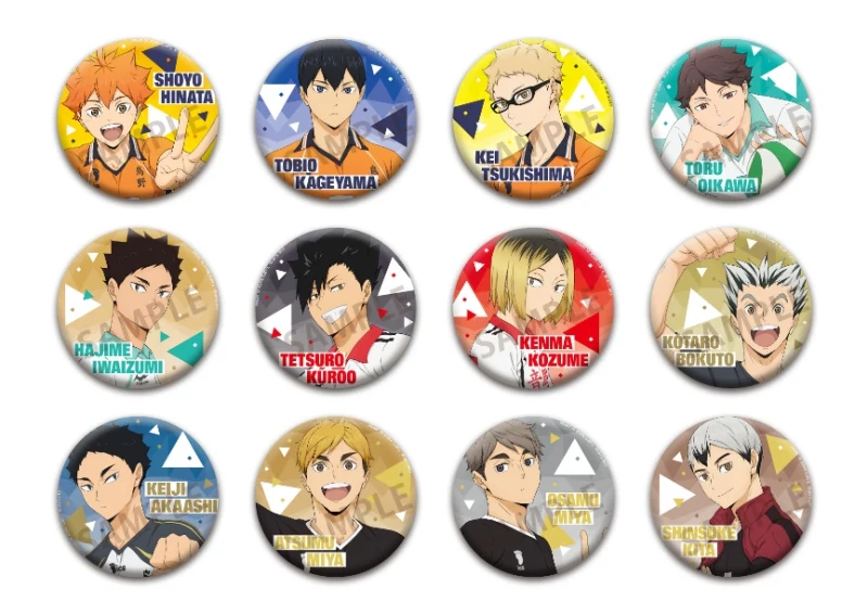 [Haikyu!!] School Objet Trading Button Badge (Blind Box -Single)