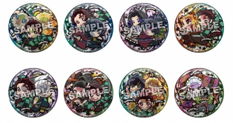 [Demon Slayer: Kimetsu no Yaiba] Pita! Chibi United as One Button Badge (Blind Box -Single)