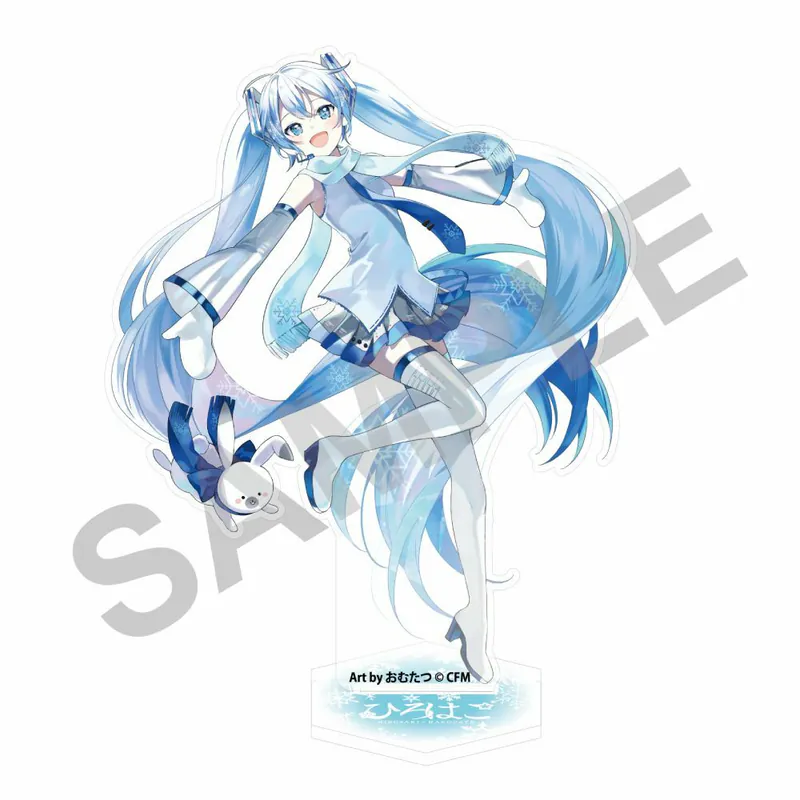 (Goods - Acrylic Stand) [VOCALOID] Snow Miku X HiroHako / Large Acrylic Stand Hakodate Art by Omutatsu